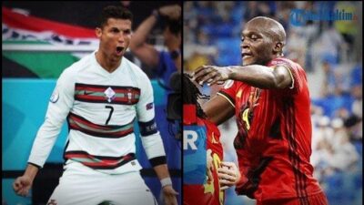 Portugal vs Belgia, Ronaldo – Lukaku Adu Tajam