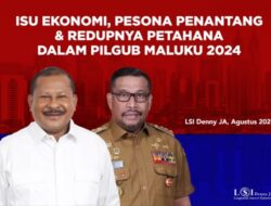 LSI Denny JA: Elektabilitas Jeffry Apoly Lampaui Murad Ismail